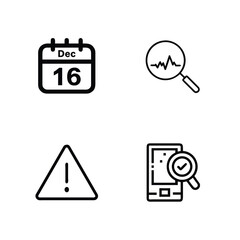 calendar icon, date icon, december calendar, event date, schedule icon, search icon, data analysis icon,