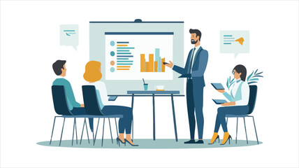 vector Business presentation, training, or seminar