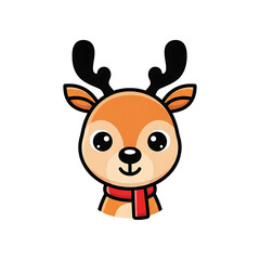 Cute deer cartoon.