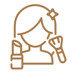 Makeup application icon