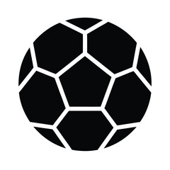Fototapeta premium Soccer Ball Geometric Icon Vector Illustration