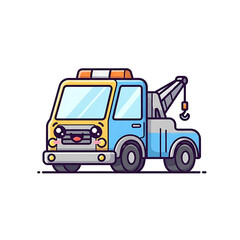 Tow truck cute style.
