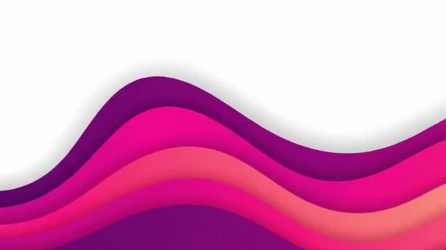 Abstract wavy background with vibrant pink and purple layered curves, creating a dynamic and modern design.