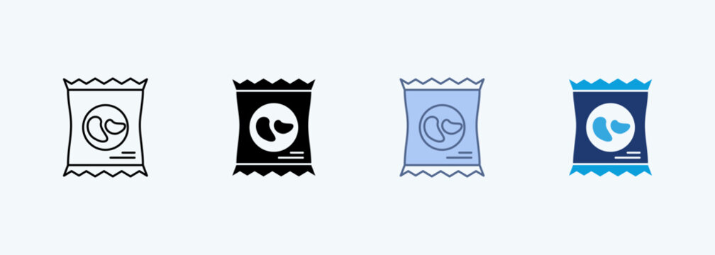 snacks multiple style iconcollection