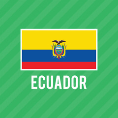 An illustration of the national flag of Ecuador