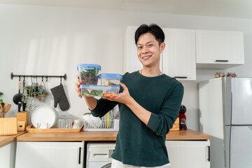 Latino woman using laptop device shopping online in living room at home.