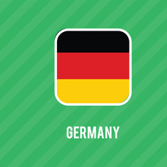 Germany national flag icon symbol. Germany flag emblem design element, Flag of Germany is a sign symbol.