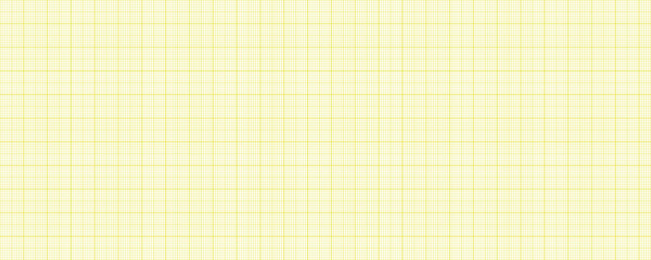 Yellow Millimeter Grid Graph Paper. Horizontal Pattern Mat Square Background