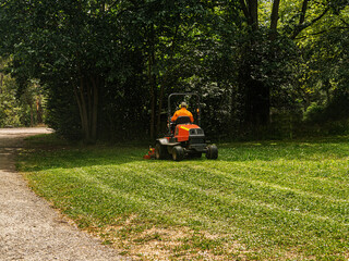 Ride On Mower On Large Area