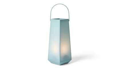 Eid Mubarak Festive Decor Illuminated Crescent Moon with Silhouette Cityscape on Display Base