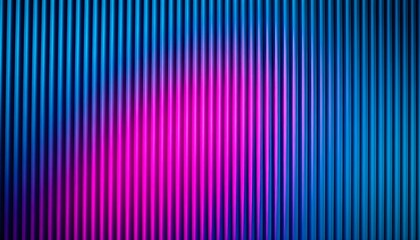 Vibrant pink light glows brightly within a dark blue and black striped background texture.