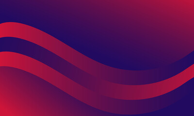 Abstract dark blue background with flowing red wavy lines