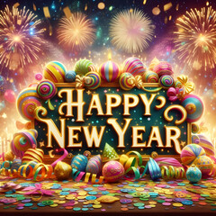 glowing happy new year message