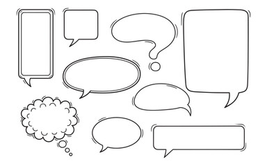 Fototapeta premium Speech bubbles for creative communication design