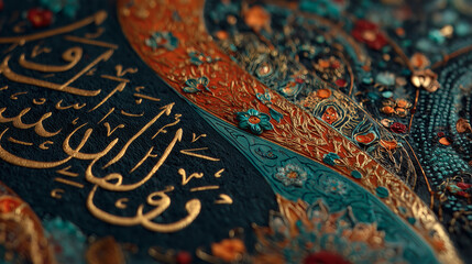 Ornate Arabic Calligraphy Art 