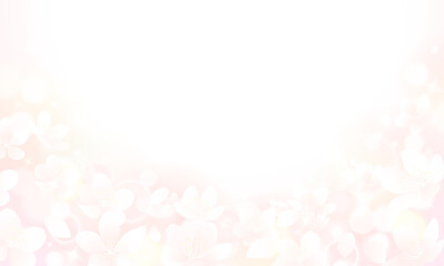 花とモヤとキラキラ背景