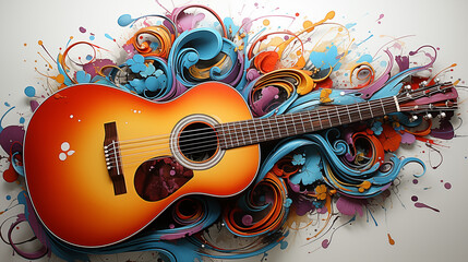 Swirling Acoustic Guitar 