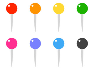 丸ピン・プッシュピンアイコンセット