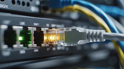 Understanding network connections and data transmission in a server rack setup - Powered by Adobe