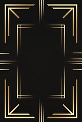 Gilded Noir Geometry: Art Deco Patterns for Modern Design