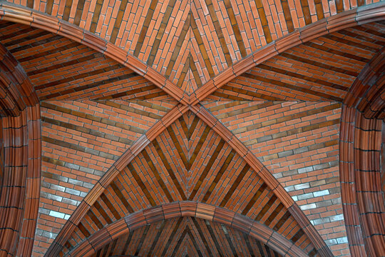 Ornate Victorian terracotta tiled roof on entrance to Holborn Bars (Prudential Assurance) Building  in Holborn, London