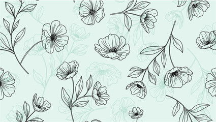 Seamless floral pattern background