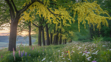 spring in the forest