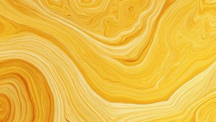 A vibrant, flowing abstract artwork with golden hues and swirling, textured patterns