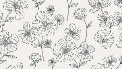 Seamless floral pattern background