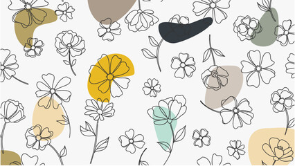 Seamless floral pattern background