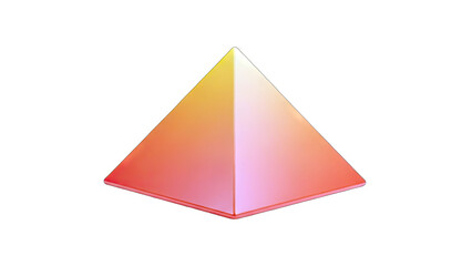 Gradient Pyramid Isolated on White Background