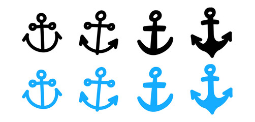 anchor icon doodle sailor hand drawing pirate nautical sea