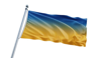Waving flag of the Republic of Ruthenia PNG isolated on transparent background, national symbol of...
