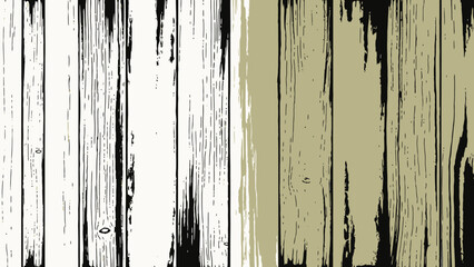 Two Contrasting Wood Grain Textures One Black and White, The Other Earth Toned