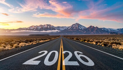 Road to 2026 New Beginnings on the Horizon sky