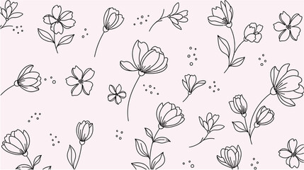 Seamless floral pattern background