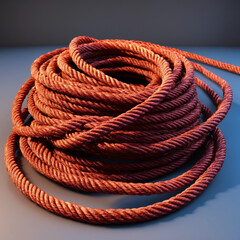 rope on a white background