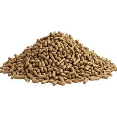 Animal Feed Pellets isolated on transparent background