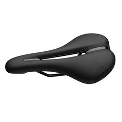 Bicycle seat on black background isolated on transparent background