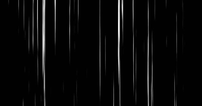 The design showcases vertical speed lines that evoke a sense of fast movement and velocity. The isolated colors and dynamic effect create an energetic atmosphere, perfect for action themes.