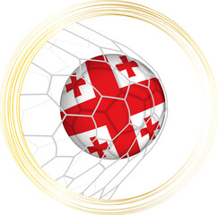 Georgia Soccer Ball Hitting the Goal