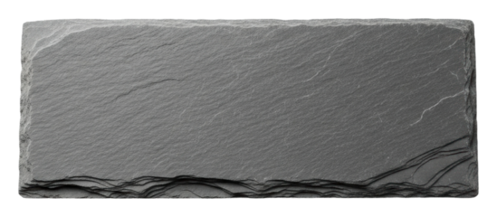 Sleek slate stone surface product modern elegance isolated on transparent background