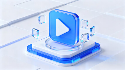 White Baroque Colonnade Hall 3D Scene