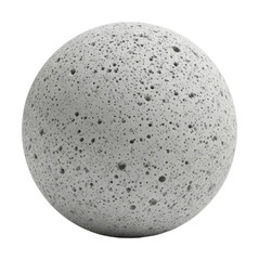 Building innovation concrete sphere model minimalist isolated on transparent background
