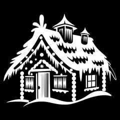 house on a white background