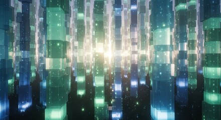 A mesmerizing abstract photo captures screens and digital artifacts being pulled into a glowing singularity with fragments of information.