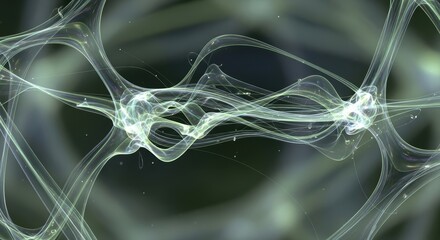 An abstract photograph depicts the flow of subtle energy within an unseen network of nerve pathways.