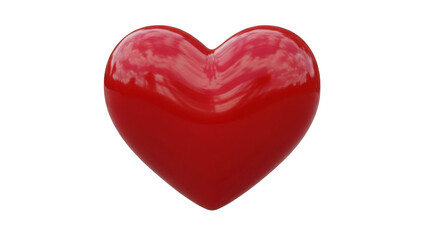 Bright red heart symbol