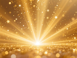 Luxury Abstract Golden Light Background with Sparkle