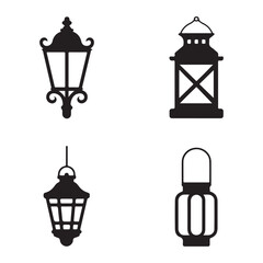 Minimal lantern icon representing simple night illumination